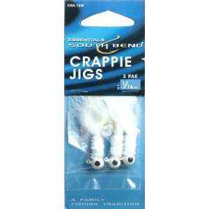  South Bend   Crappie Jig 1/16 Oz White 3 Pack Sports 