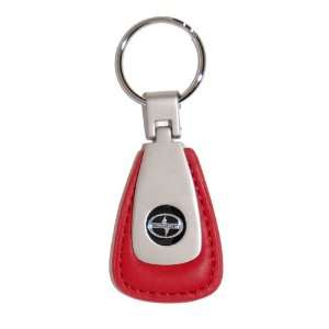  Toyota Scion Key Chain Fob   Red Leather with Black Logo 