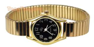Classical Expansion Band Women Lady Quartz Wrist Watch 4 Colors  
