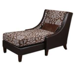  UT23020   Chocolate and Beige Chaise Lounge Patio, Lawn 