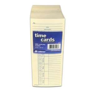  2 Sided Time Cards   500 ct.
