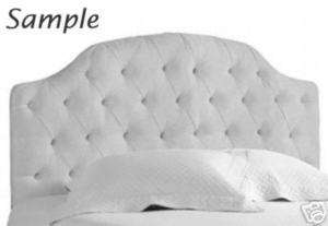 Diamond Tufted Upholstered Headboard w YOUR FABRIC NEW  