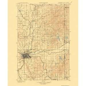  USGS TOPO MAP SPOKANE QUAD WASHINGTON (WA) 1901