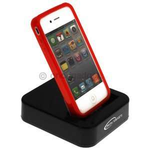   Skin Case (Red) Combo for Apple iPhone 4 Cell Phones & Accessories