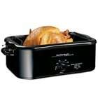   32184 18 Quart Roaster Oven with Serving Lid and Buffet Pans, Black
