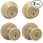 Kwikset 242T 5 CP Tylo Entry Knob and Single Cylinder Deadbolt Combo 
