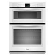   in. Electric Combination Wall Oven and Microwave   White 