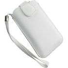   Vertical Leather Pouch w/Strap for Apple iPhone 4 Verizon (White