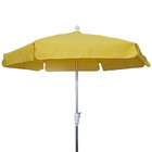 FiberBuilt Umbrellas LLC 7.5 Ft Hexagon Yellow Vinyl Garden Umbrella 
