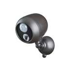   Battery Powered Motion Sensing LED Remote Outdoor Security Spotlight