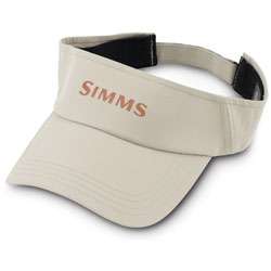 Simms Fly Fishing Sun Visor Headwear Hat Cap Tan  