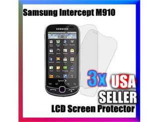 US 3x Clear Screen Protector For Samsung Intercept M910  