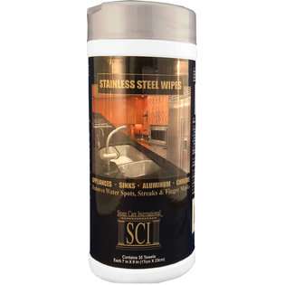 Stone Care International (SCI) SCI Stainless Steel Wipes 35 Towels at 