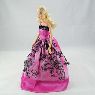   Princess Clothes Party Dress Evening Gown for Barbie Doll Xmas Gift