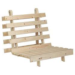 Buy Helsinki Single Pine Futon Frame Only, Natural from our Sofa Beds 