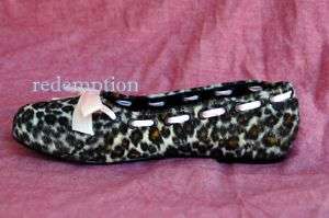Demonia Daisy Leopard Bowtie Flats Shoes Rockabilly 9  