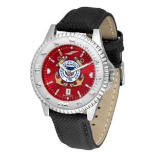  Coast Guard Competitor AnoChrome Mens Watch with Nylon/Leather Band