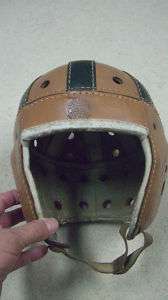 Vintage Leather Football Helmet   SPALDING 425 07  