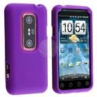 HTC Evo 3D Purple Protective Case Appropriate Opening Custom Designed