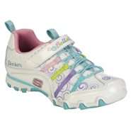 Skechers Girls Princess Athletic Shoe   White 