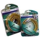   LANZAR AUDIO LQRC4 4ft Braided Screen Insulated RCA Interconnect Cable