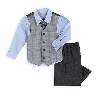 Toddler Boys Dress Shirt, Tie, Vest And Pant Set  Dockers Baby Baby 
