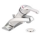 MOEN Single Handle Lavatory Faucet with Metal Drain Assembly in Chrome