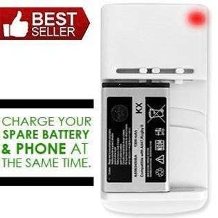 Universal Spare Battery Charger w/USB Port 