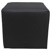 Stanza Leather Effect Cube Black