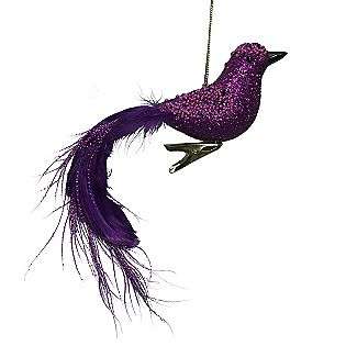 Velvet Visions Beaded Bird Ornament  Jaclyn Smith Today Seasonal 