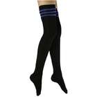 TBIS ToBeInStyle Opaque Striped Thigh High Stocking   White
