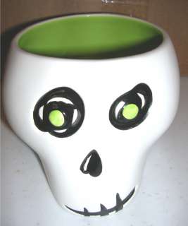 Hallmark Skull Halloween Candy Dish Bowl 6x4 New  