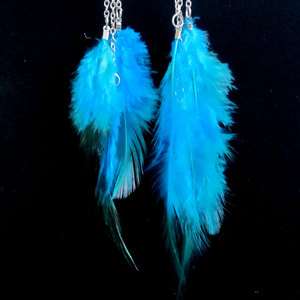 Feather Fashion Earrings Color Dangle Chandelier E07  