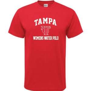  Tampa Spartans Red Womens Water Polo Arch T Shirt Sports 