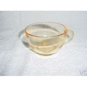  Vintage Glass Topaz Color Cup 