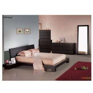 Mobital Contemporary Wenge Bedroom Set 