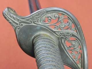 Very Nice US Model 1850 Civil War Foot Officers Sword w/ Scabbard 