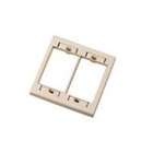 Cables To Go SNAP IN DOUBLE GANG WALL PLATE   WHITE