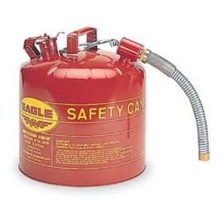 Eagle U2 51 S Type II Gas Safety Can 5 Gallon Metal Red With Flex 