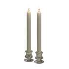   & Sons Biedermann Clear Glass Pillar Candle Holder, Set of 12