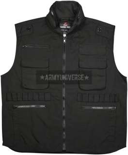 Black Polyester/Cotton Kids Tactical Ranger Vest  