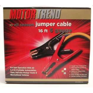 Motor Trend MTA616 CCA 16 Foot Jumper Cables with Extended Clamps, 500 