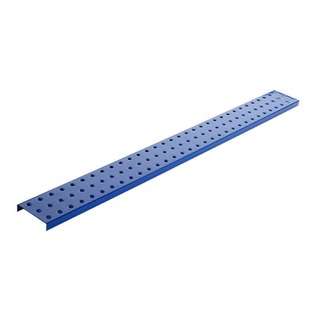   Powder Coated Metal Pegboard Strips with Flange in Blue 
