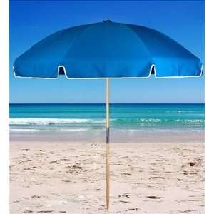  7.5 ft. Acrylic Beach Umbrella Wood Pole / Steel Ribs by 