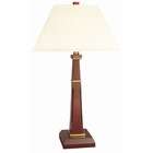   Lighting Corp. Bond One Light Table Lamp in Cherry and Satin Brass