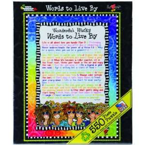   Pieces 18X24 Wonderful Wacky Words To Live By (WM733) Toys & Games