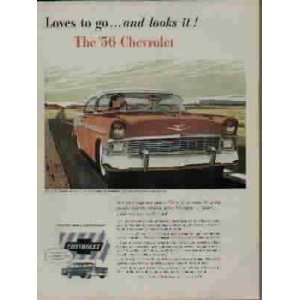   Chevrolet.  1956 Chevrolet Bel Air Sport Sedan Ad, A3917