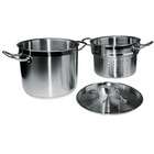 Winco USA Winware Stainless Steamer/Pasta Cooker with Cover   20 Quart