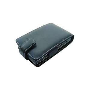  PDair Black Leather Flip Top Case for Dell Axim X3(i) X30 
