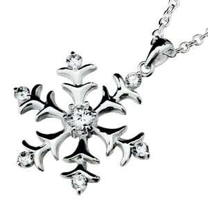 Mothers Day Gifts Winter Christmas Snowflake Pendant Necklace For 
